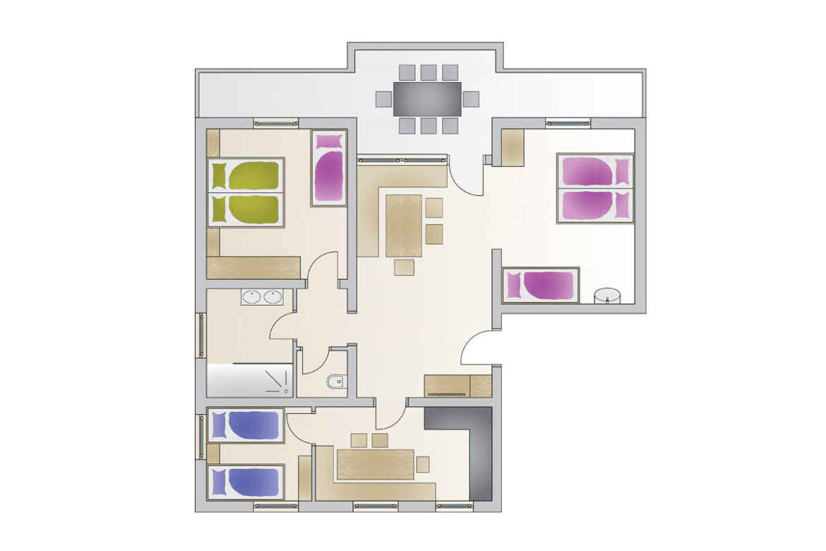 Grundriss - Ferienwohnung Premstaller in Radstadt